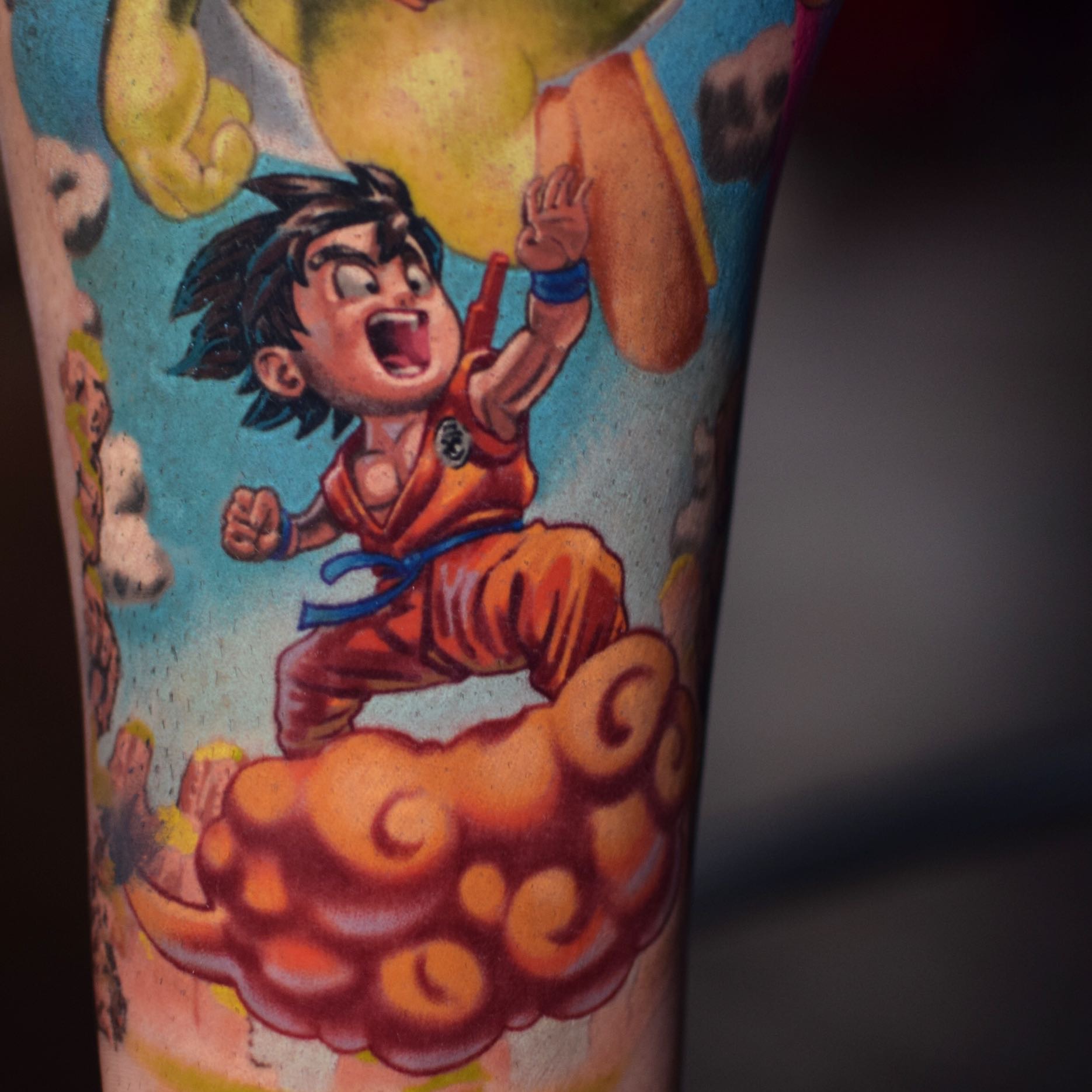  tatuaje dragon ball pequeño